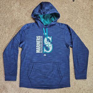 Majestic Seattle Mariners MLB Hoodie Mens M Authentic Collection Therma Base